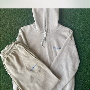 Let's Dream Beige Hoodie and Sweatpants Set